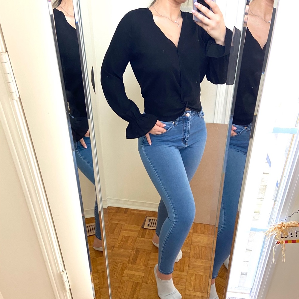 Polyester Ruched Long Sleeve - Picture 2 of 5
